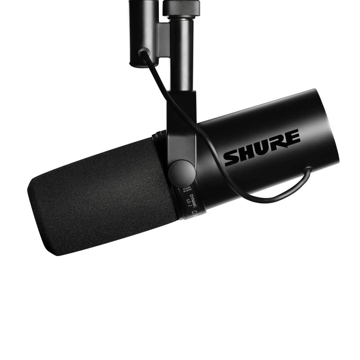 Shure SM7dB - Dynamic Vocal Microphone With Built-in Preamp, left side