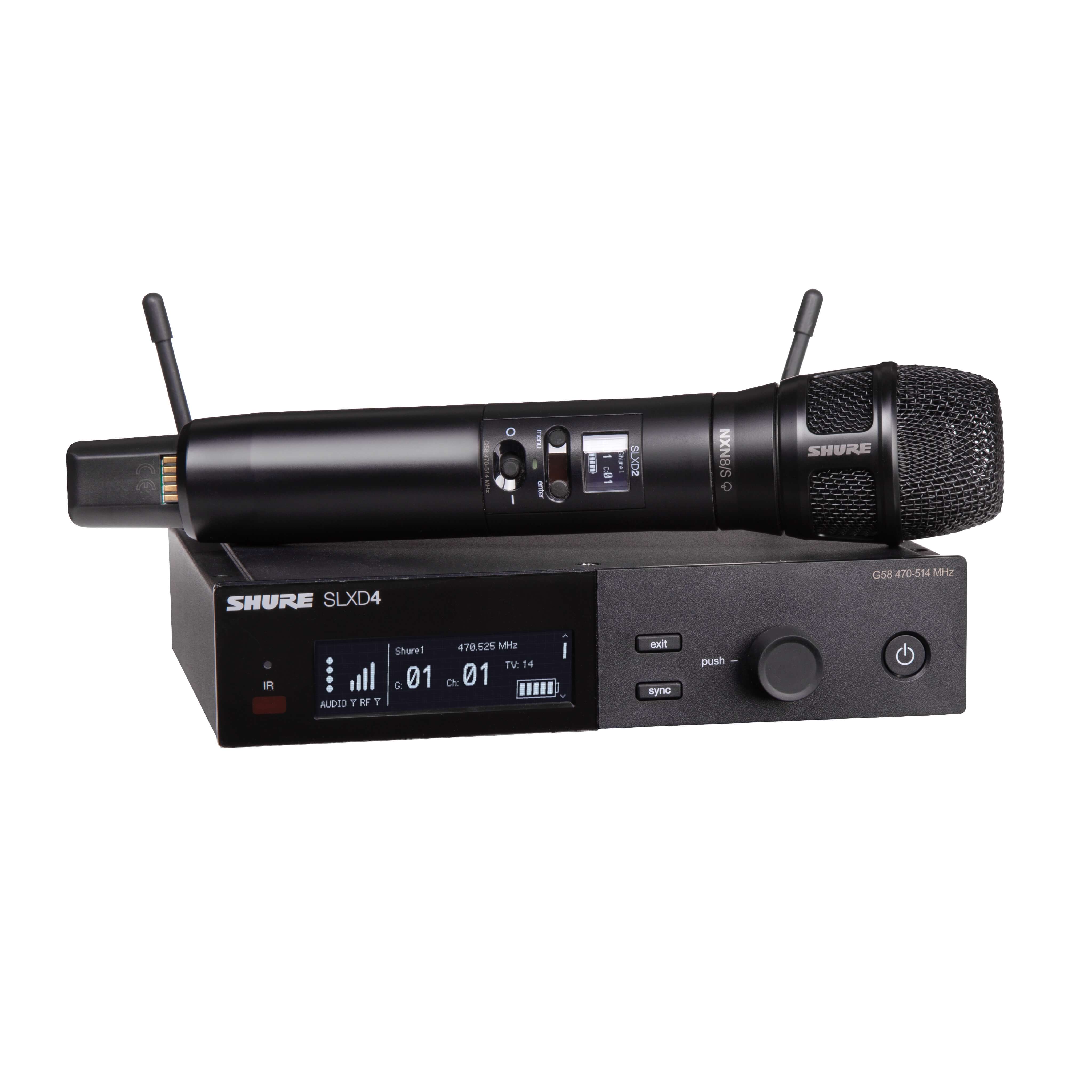 Shure SLXD24/N8SB - Handheld Wireless System with Nexadyne 8/S Capsule