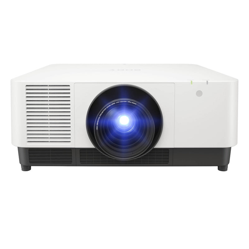 Sony VPL-FHZ101L/W - 3LCD WUXGA Laser Projector, front with lamp on