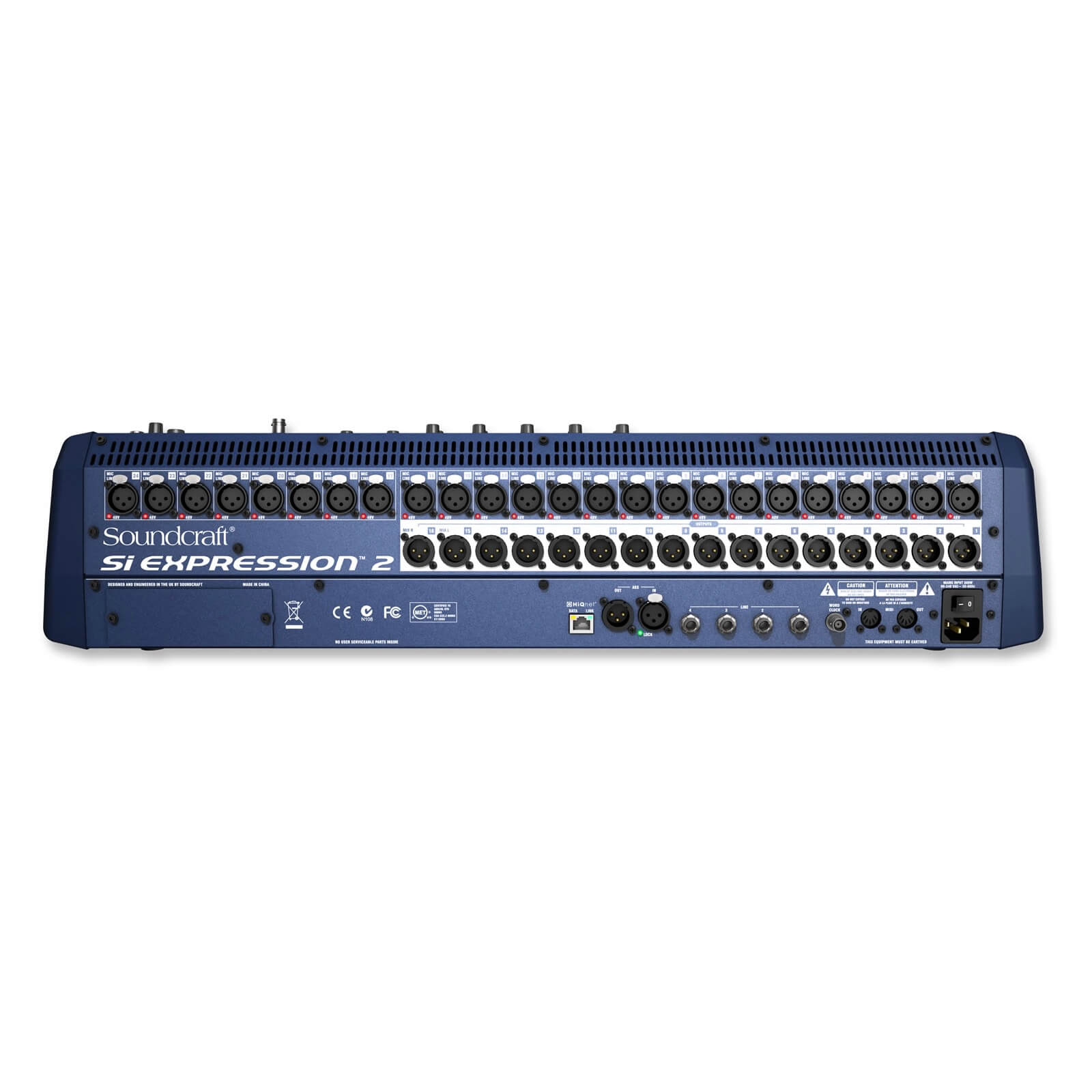 Soundcraft Si Expression 2 - 24-channel Digital Mixer, rear