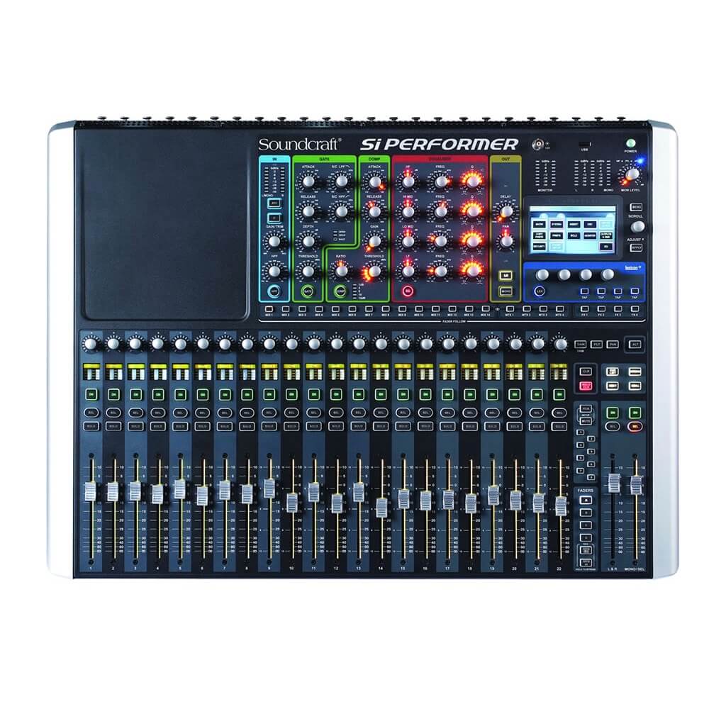 Soundcraft Si Performer 2 - 80-channel Digital Mixer with DMX Control, top