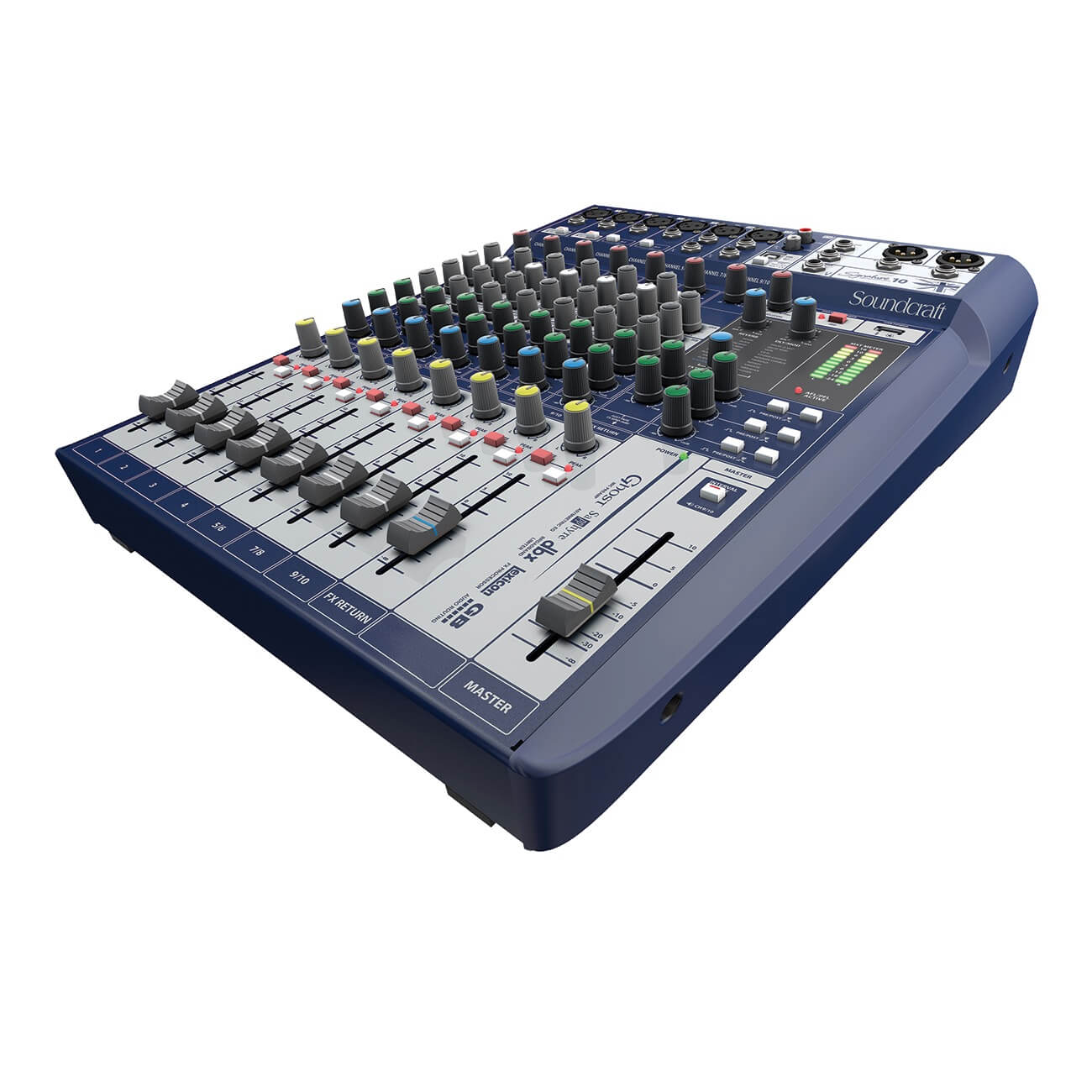 Soundcraft Signature 10 - 10-channel Analog Mixer with Lexicon Effects, angle
