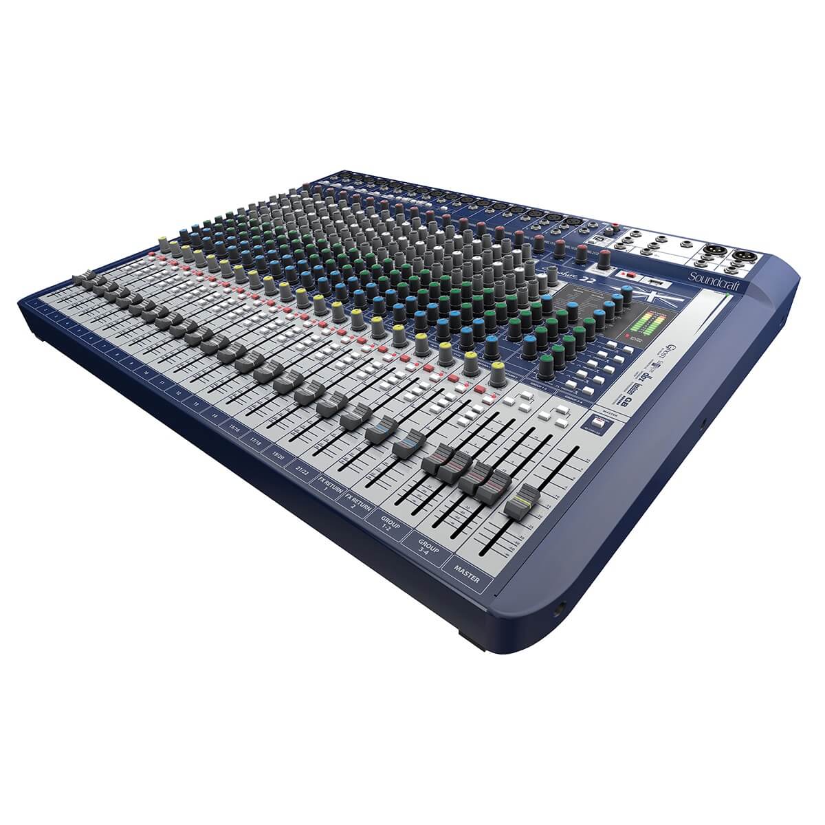 Soundcraft Signature 22 - 22-channel Analog Mixer with Lexicon Effects, angle