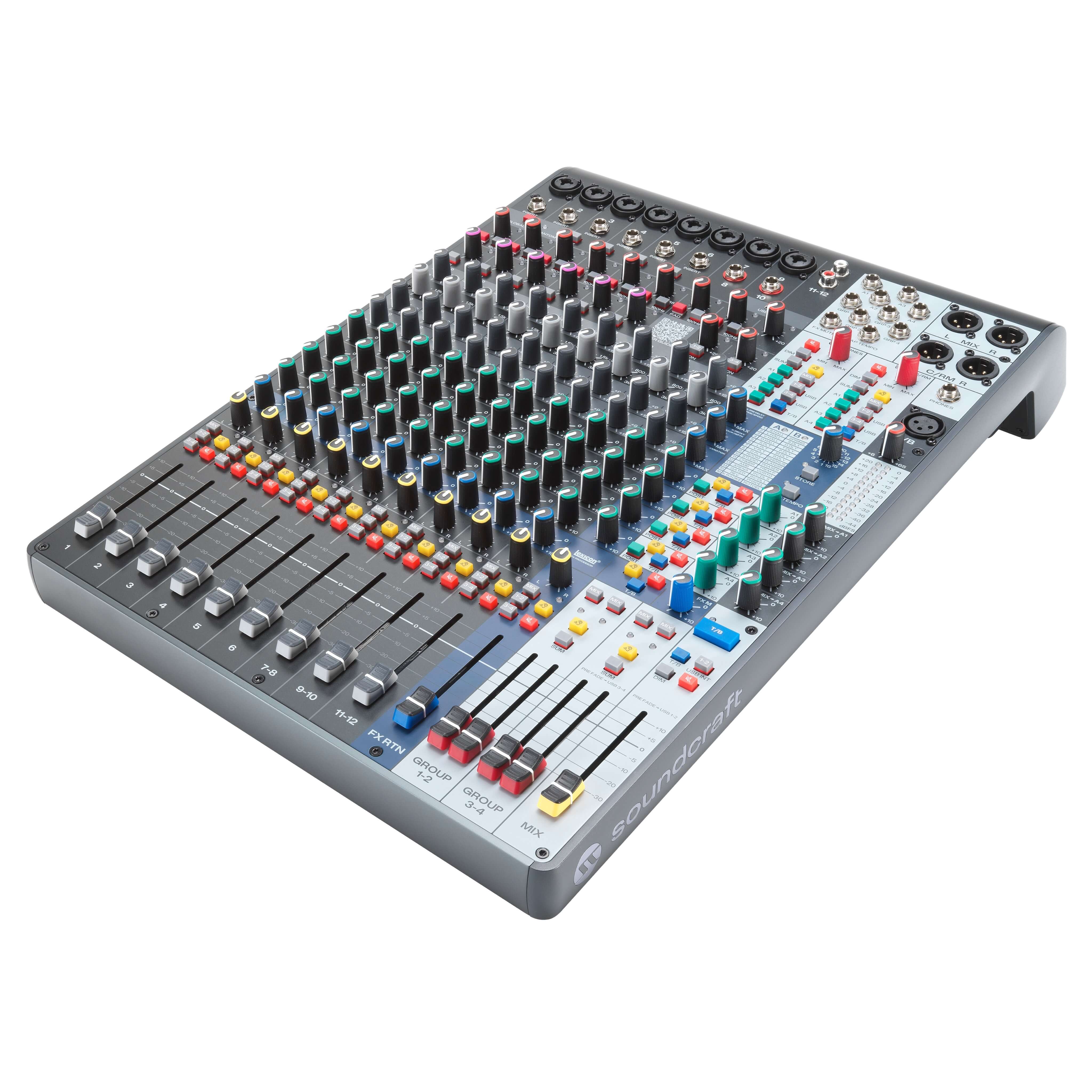 Soundcraft Signature Plus 12 - 12-Ch Analog Mixer with Lexicon FX