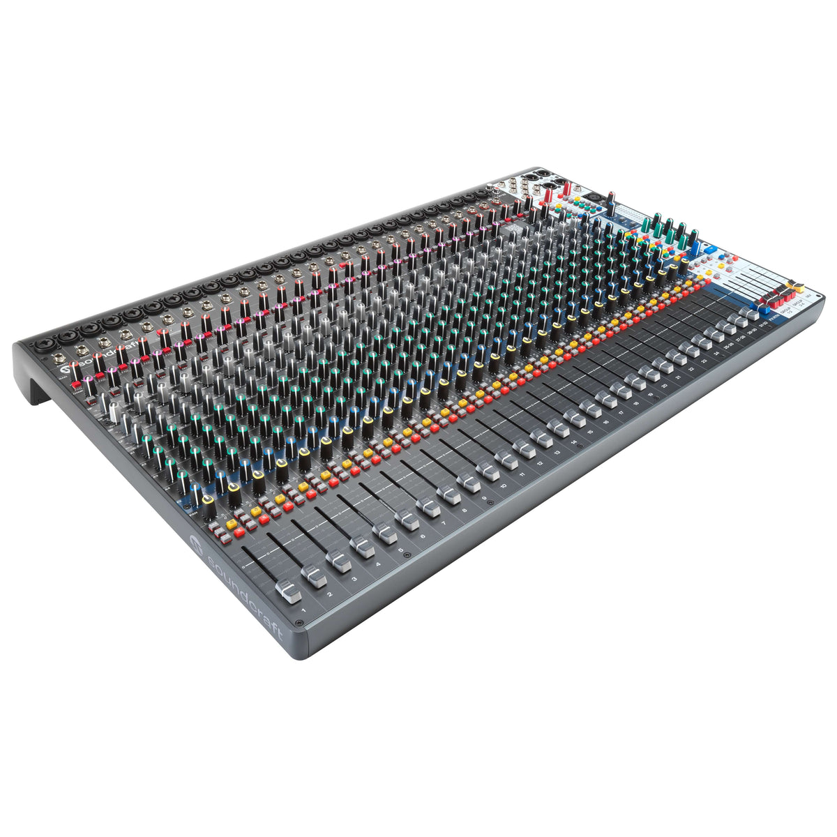 Soundcraft Signature Plus 32 - 32-Ch Analog Mixer with Lexicon FX, angled right