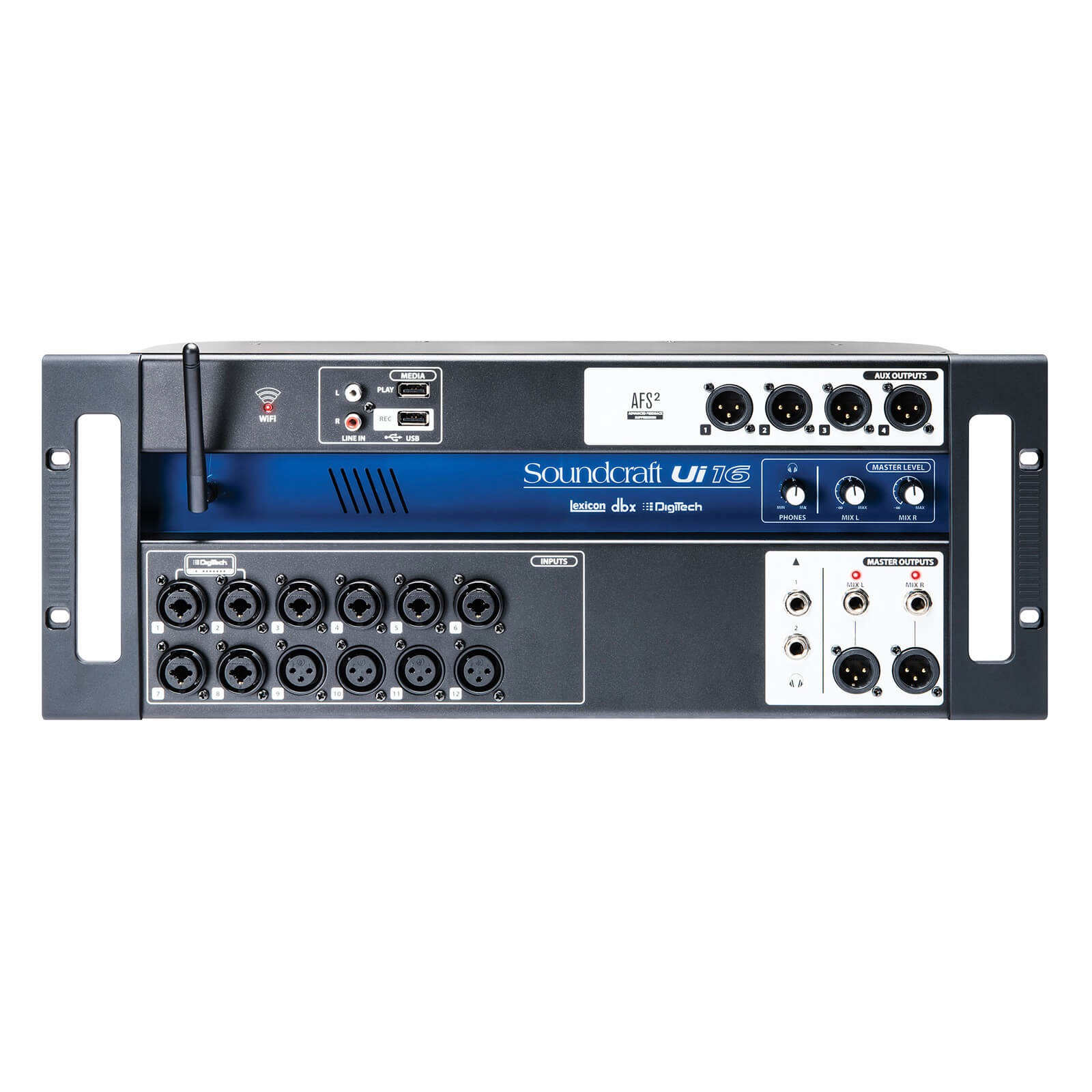 Soundcraft Ui-16 - 16-channel Digital Mixer with Wireless Control, front