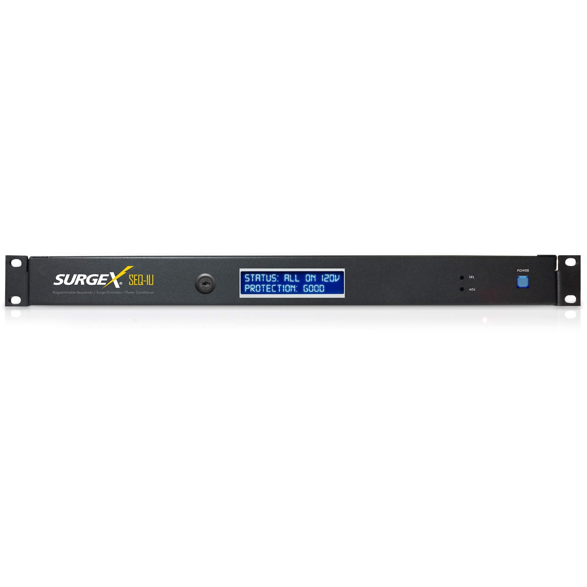 SurgeX SEQ-1U - Sequencing Surge Eliminator and Power Conditioner, front