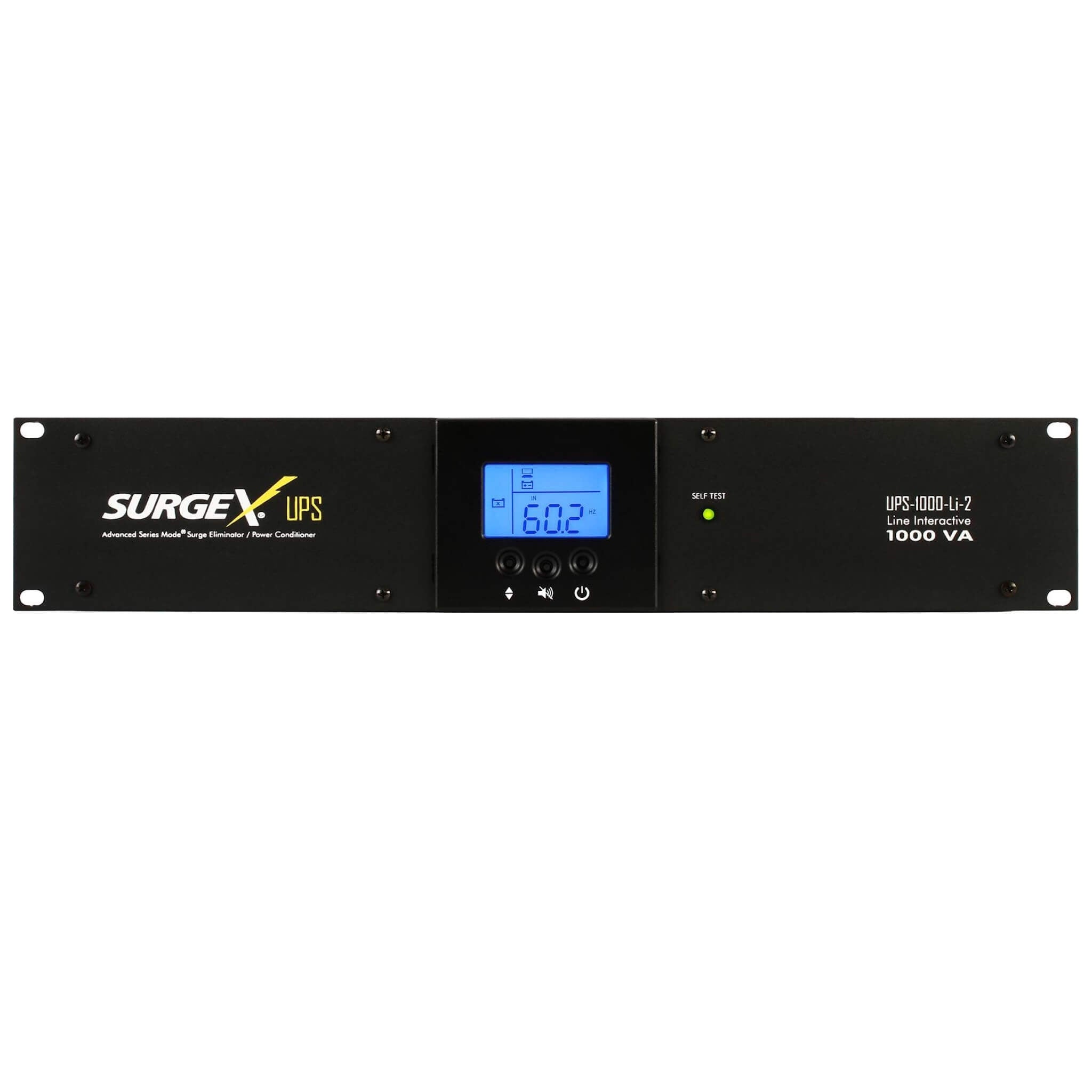 SurgeX UPS-1000-Li-2 - Line Interactive 1000VA UPS Battery Backup, front