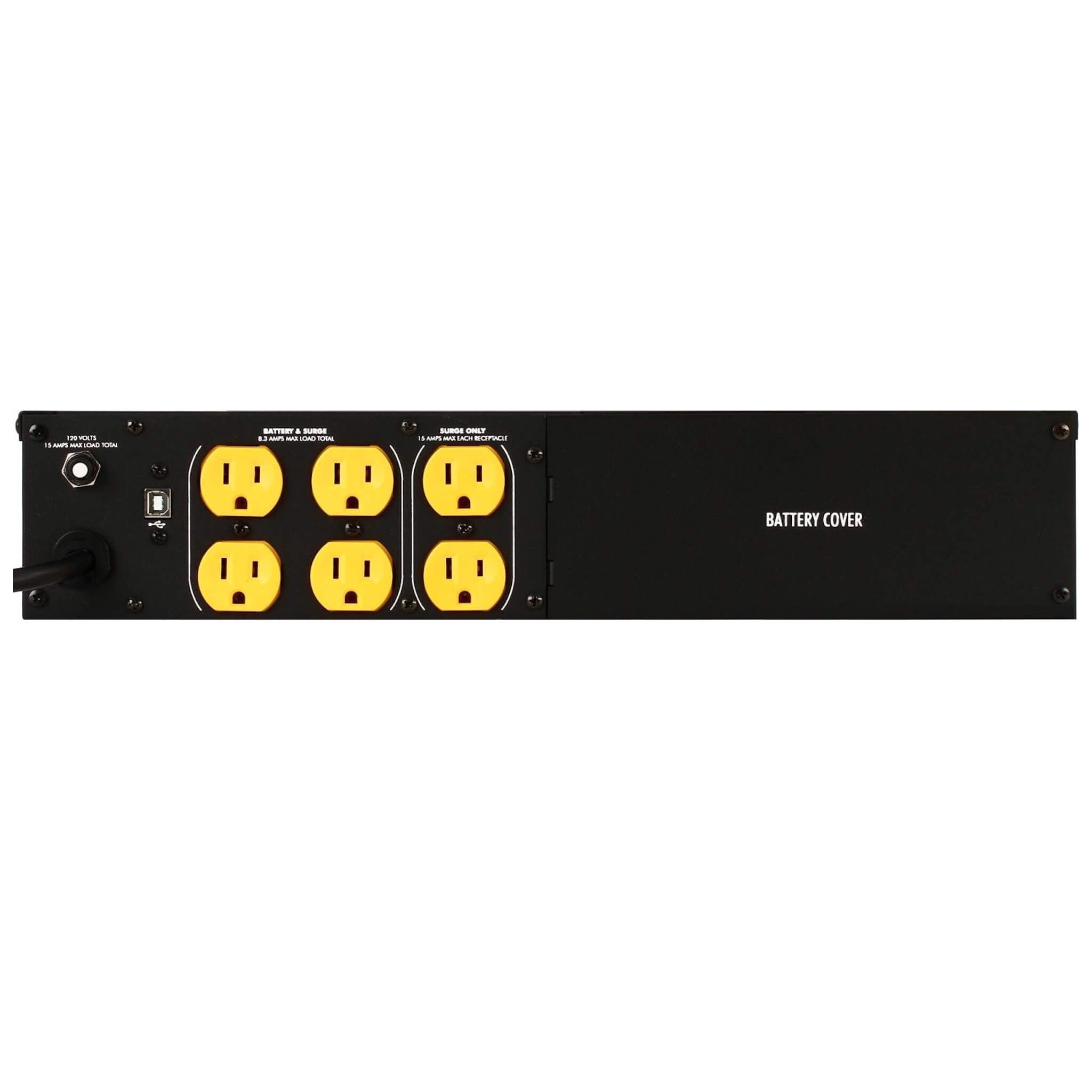 SurgeX UPS-1000-Li-2 - Line Interactive 1000VA UPS Battery Backup, rear