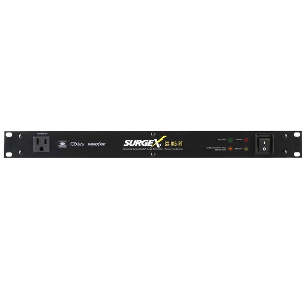SurgeX SX1115-RT - 15A Rack-mount Surge Elimination with Remote Turn-on, front