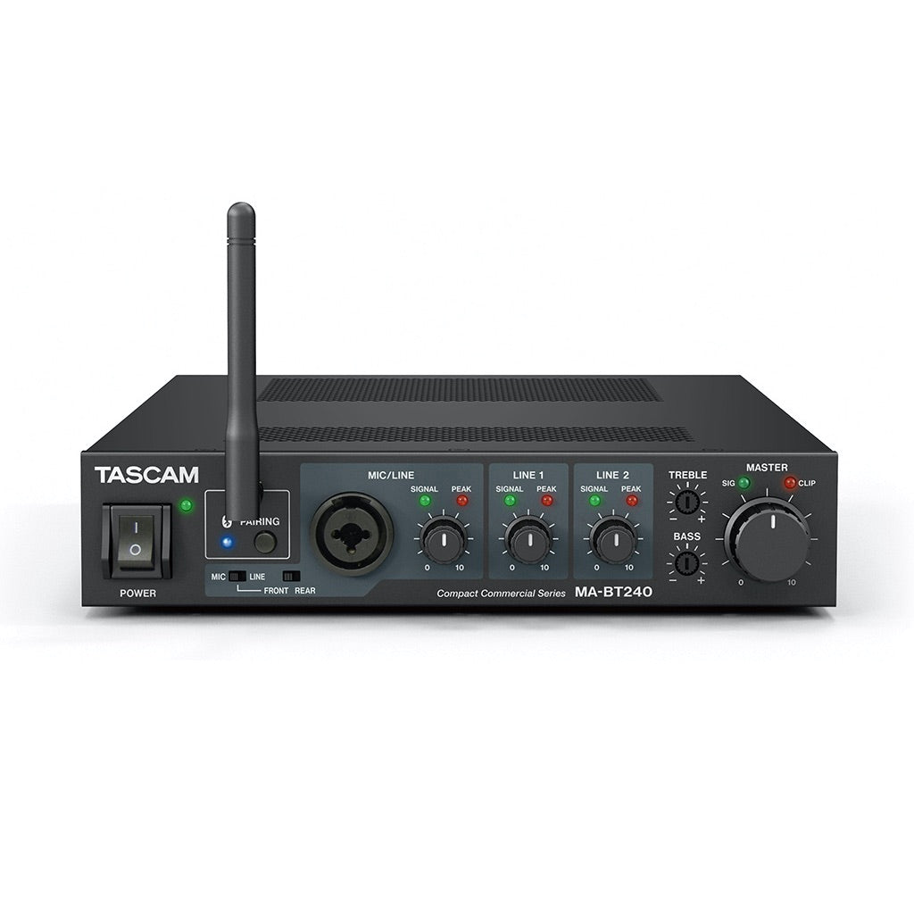 Tascam MA-BT240 - Mixing Installation Amplifier with Bluetooth, front