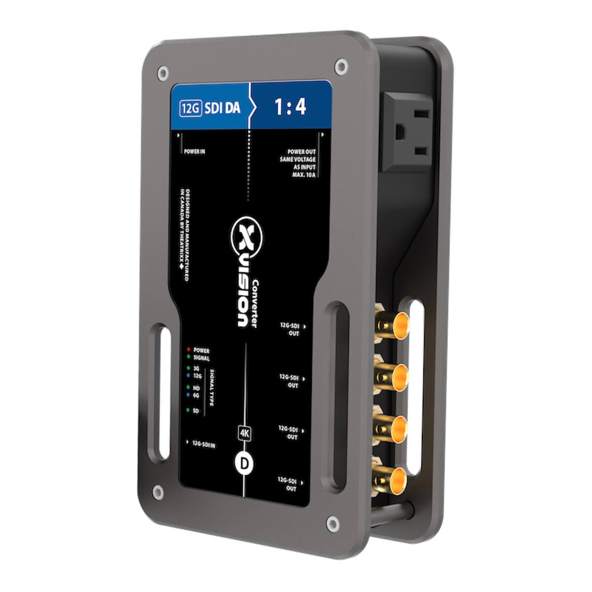 Theatrixx XVVSDIDA4-12G - xVision Converter, 12G-SDI Distribution Amp