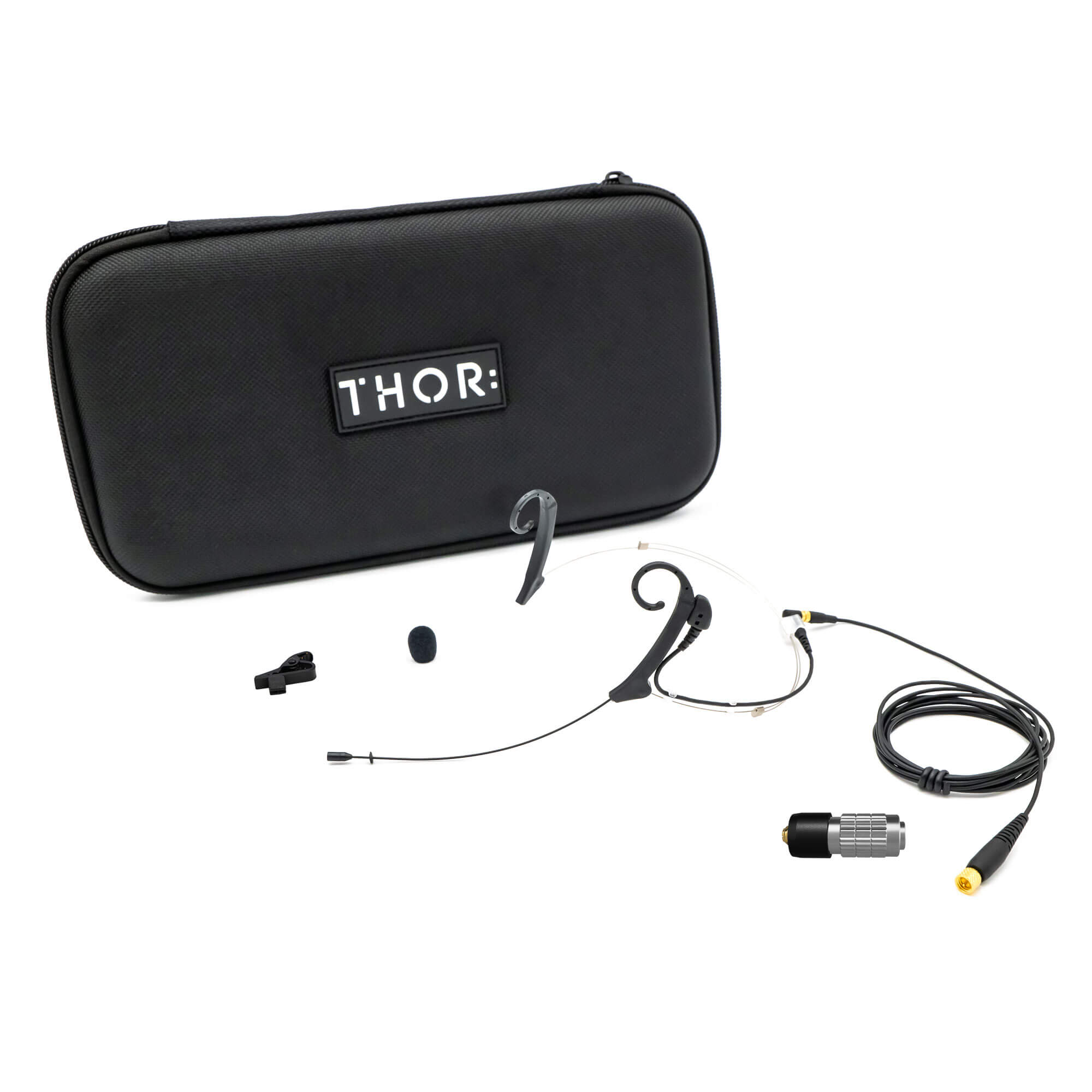 THOR Shadow SH20-BLK-MD-CH Dual Ear Headworn Microphone Kit