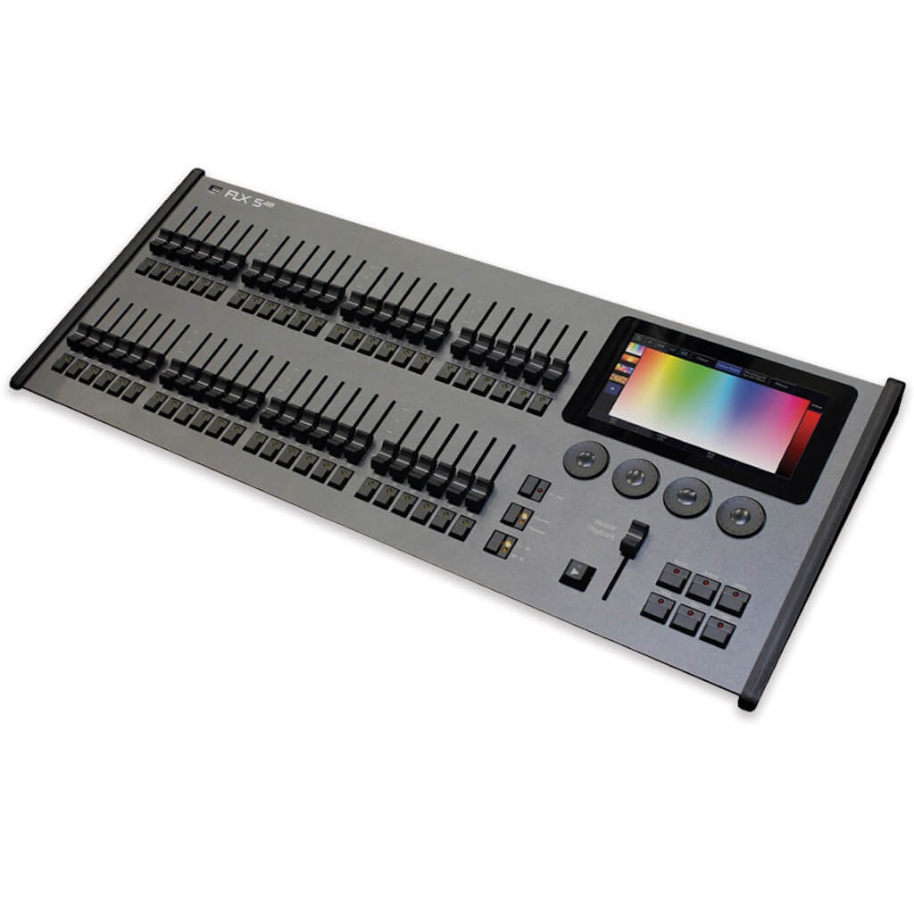 Vari-Lite FLX S48 Console - 48 Fader Lighting Control Surface, angle