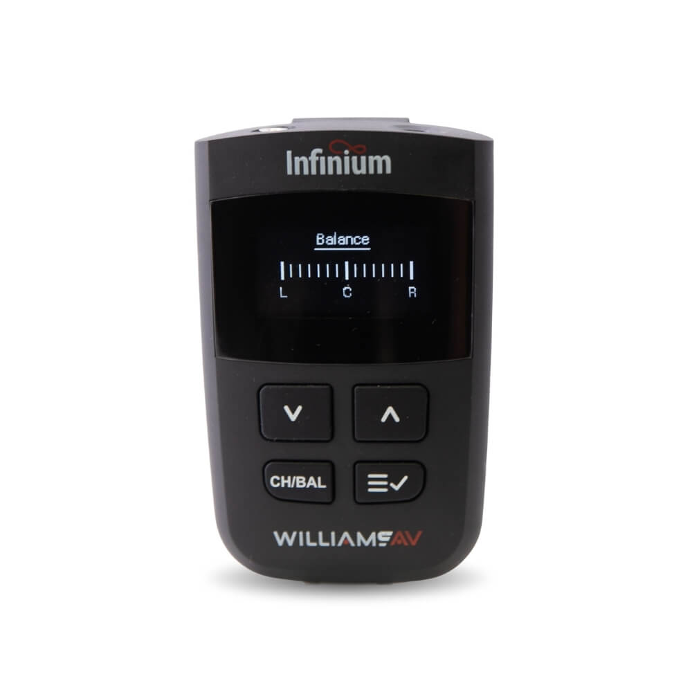 Williams AV BA R1 - Infinium Auracast Receiver with Hi-Res OLED Screen, front