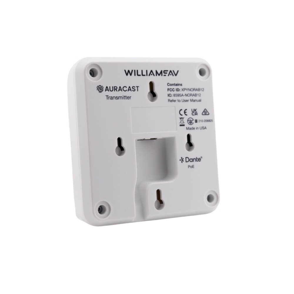 Williams AV BA T1 - Infinium Auracast Transmitter, rear