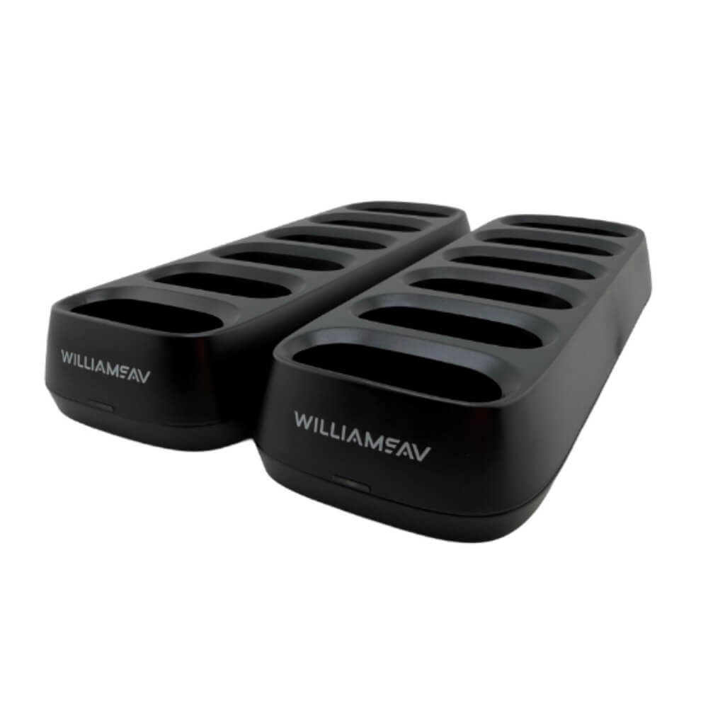 Williams AV CHG 005 - Infinium Auracast 12-Bay Charger, angle
