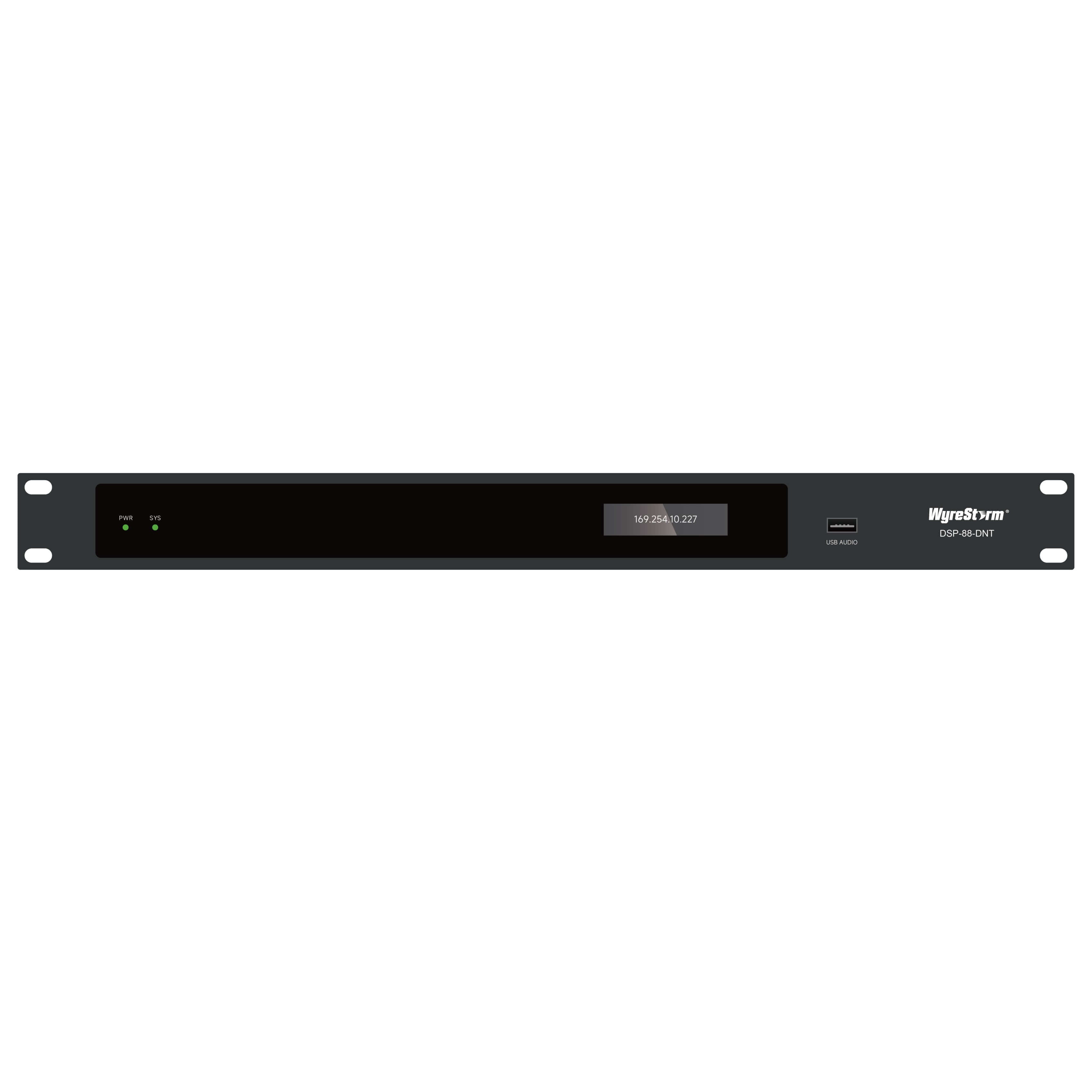 WyreStorm DSP-88-DNT - 8x8 Digital Audio Processor with 8x8 Dante, front