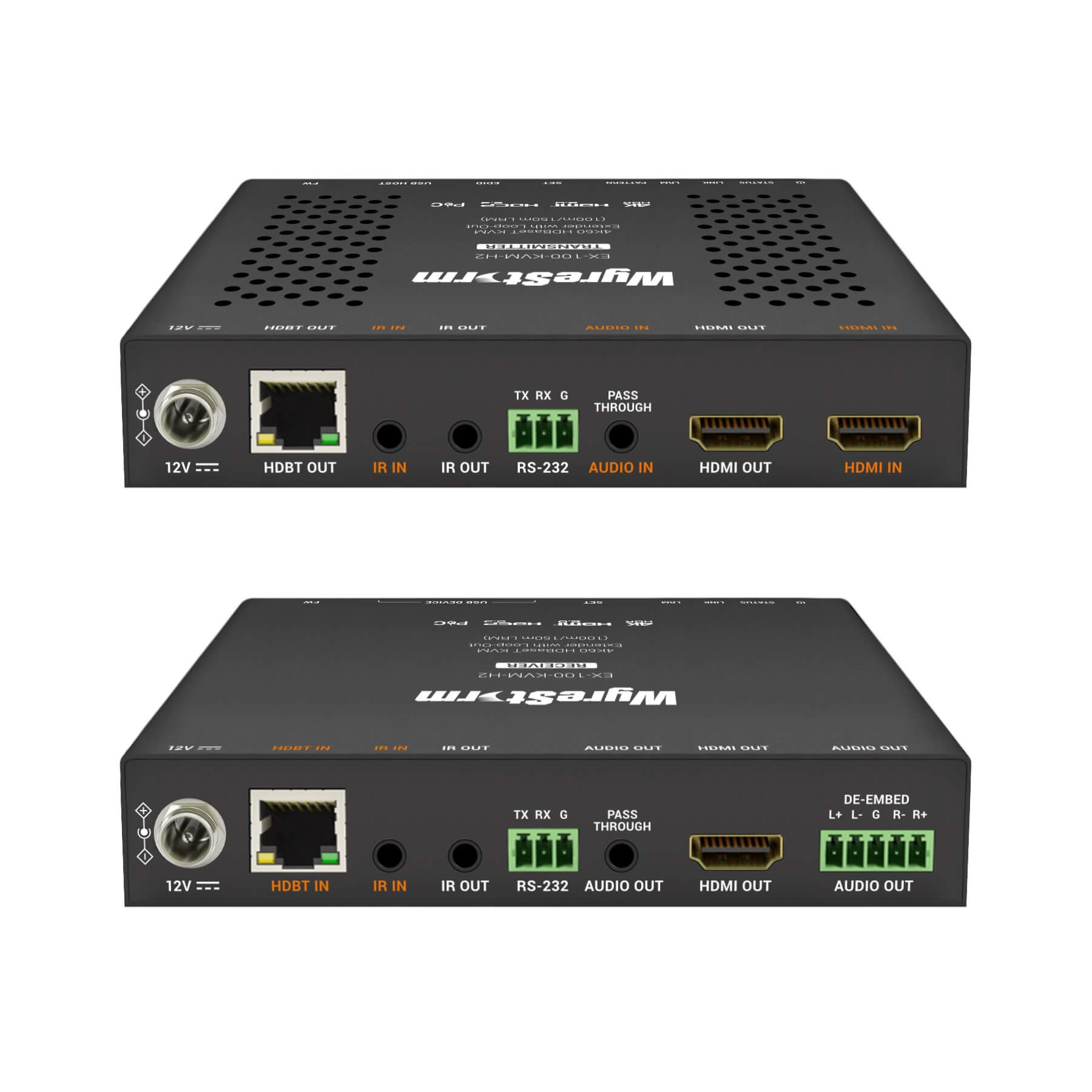 WyreStorm EX-100-KVM-H2 - 4K60 HDBaseT KVM Extender Set with Loop-Out