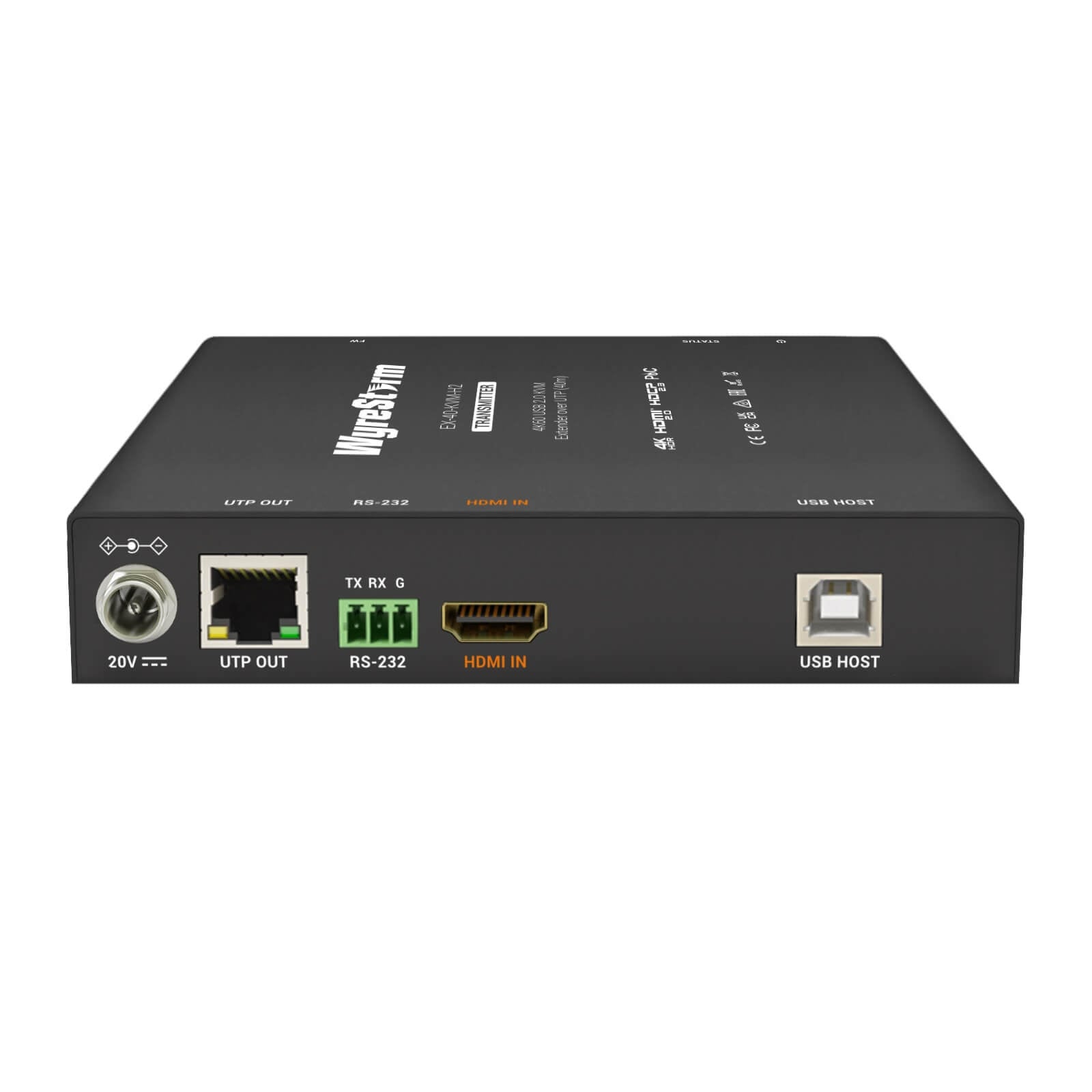 WyreStorm EX-40-KVM-H2 - 4K60 USB 2.0 KVM Extender Set over UTP, TX rear