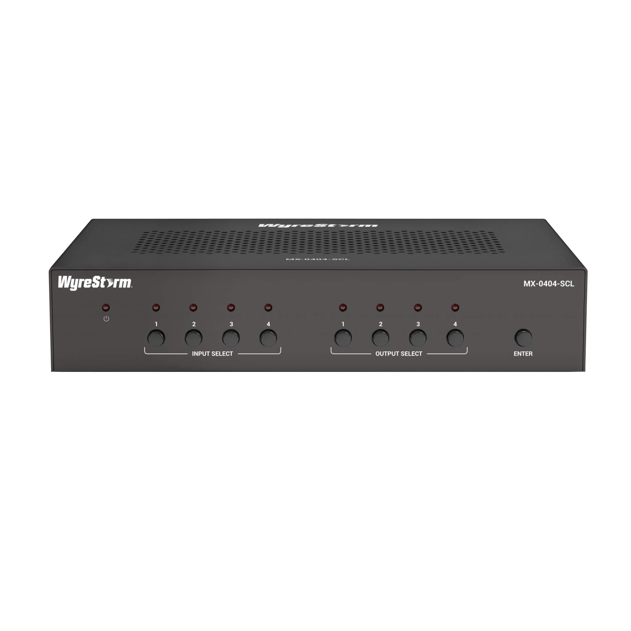 WyreStorm MX-0404-SCL - 4K60 4×4 HDMI Seamless Matrix Switcher, front