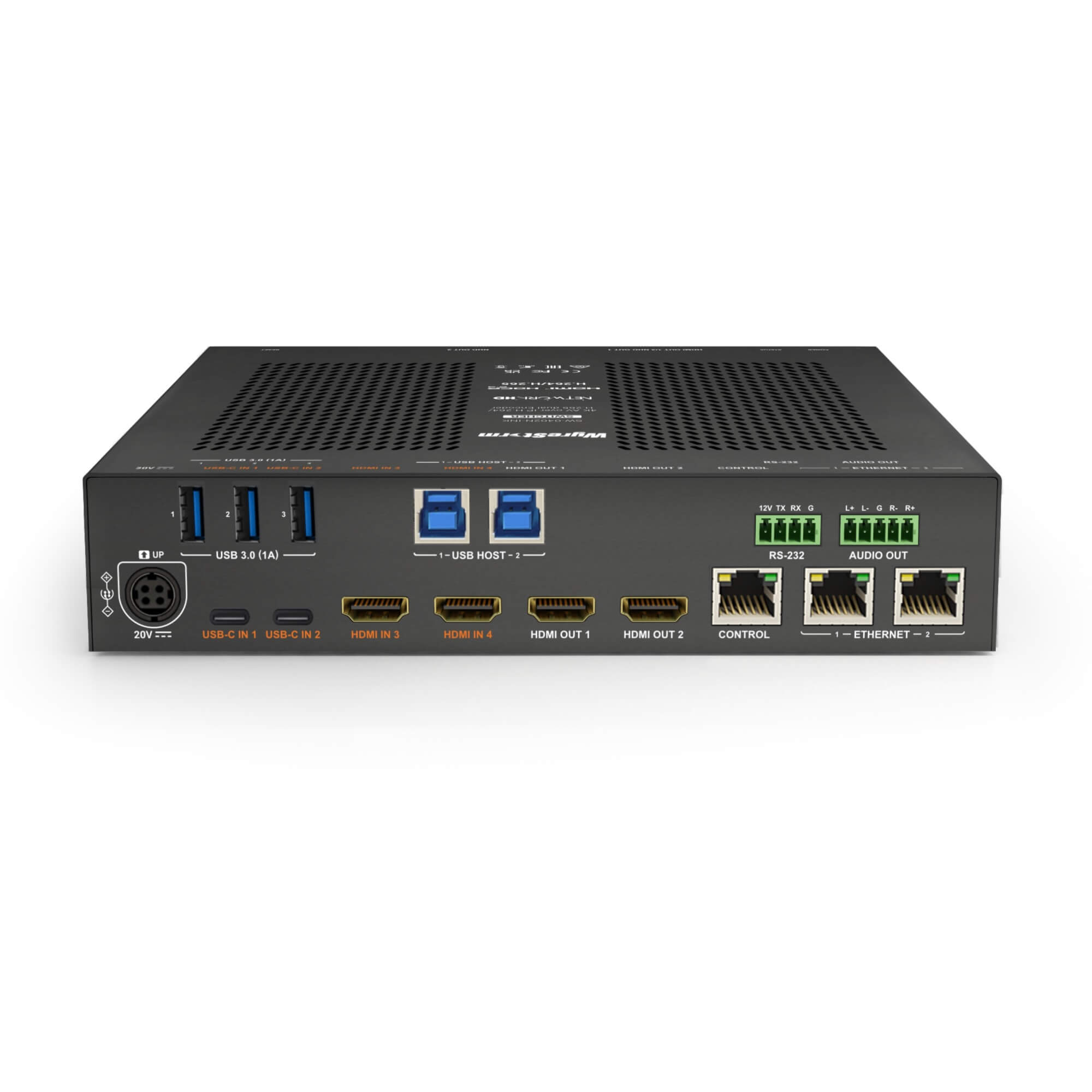 WyreStorm SW-0402N-INK - 4K Multiview Presentation Switcher, rear