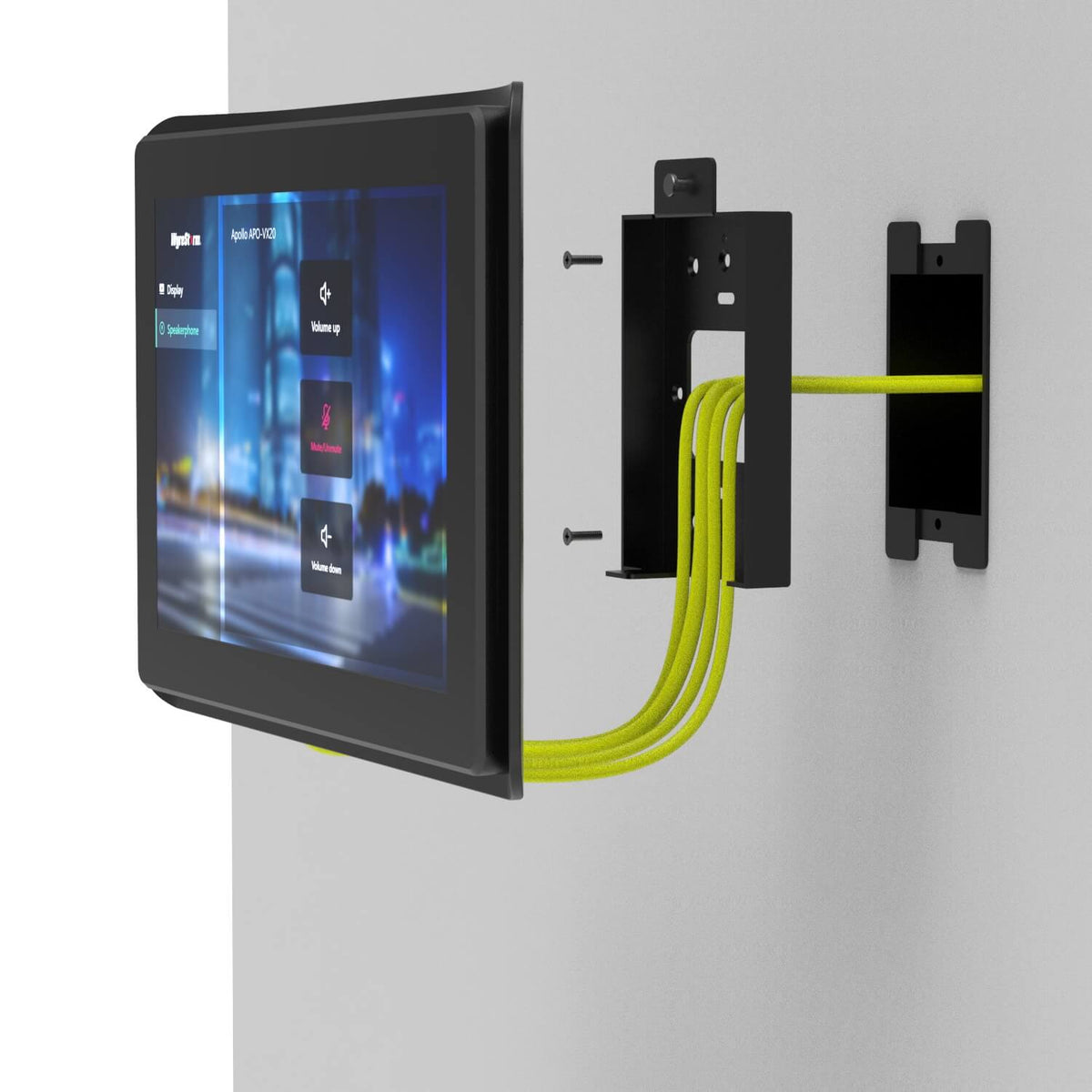 WyreStorm SYN-TOUCH10 v3 - Synergy 10.1-inch All-In-One Touchpad, wall mount installation