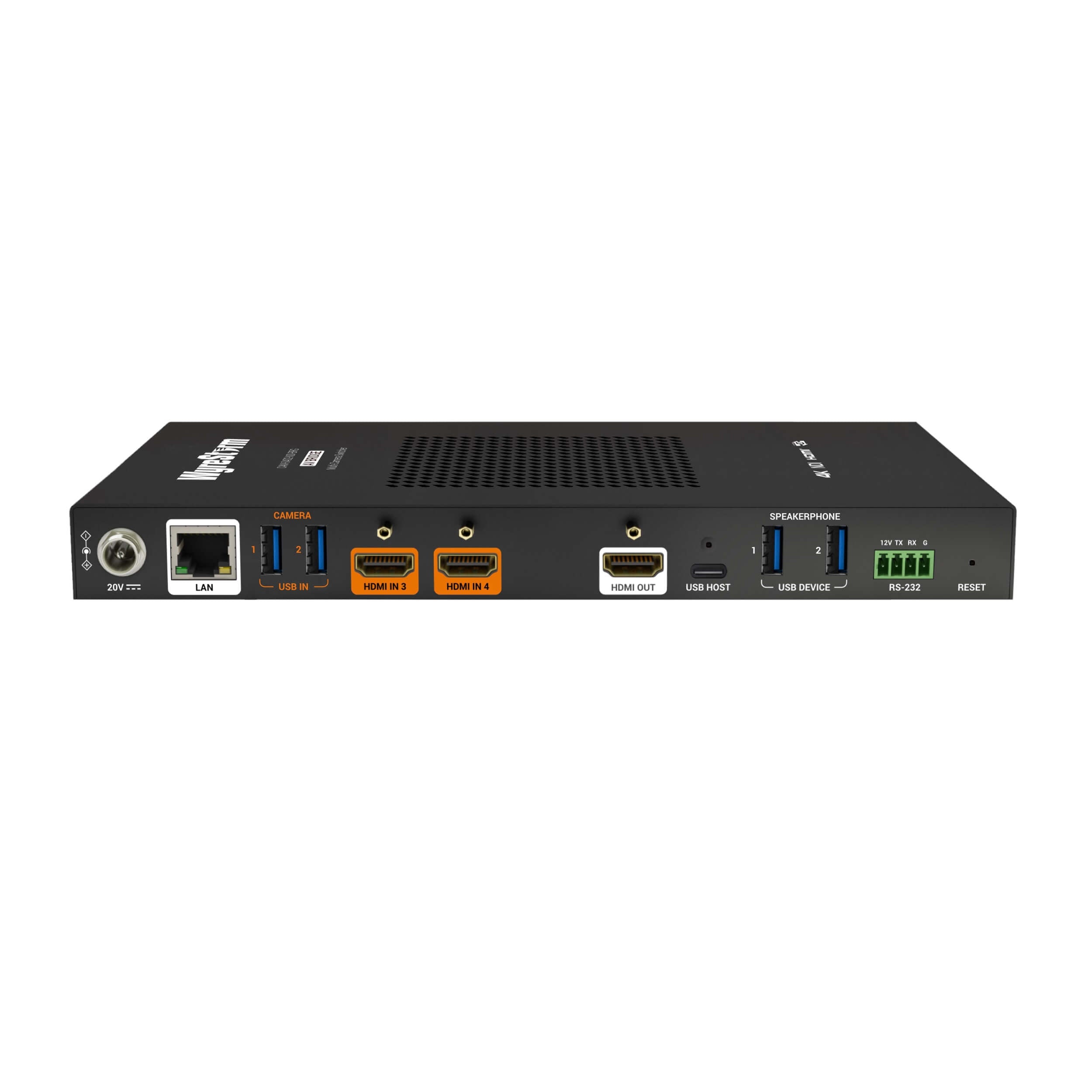 WyreStorm CAM-0402-NDI-BRG - 4K Multi-Camera Video Bridge and Mixer, rear