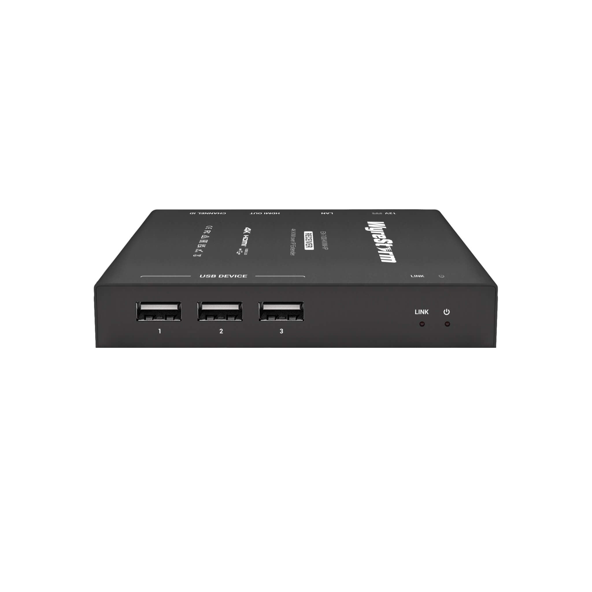 WyreStorm EX-100-KVM-IP - 4K30 IP-based KVM receiver, front