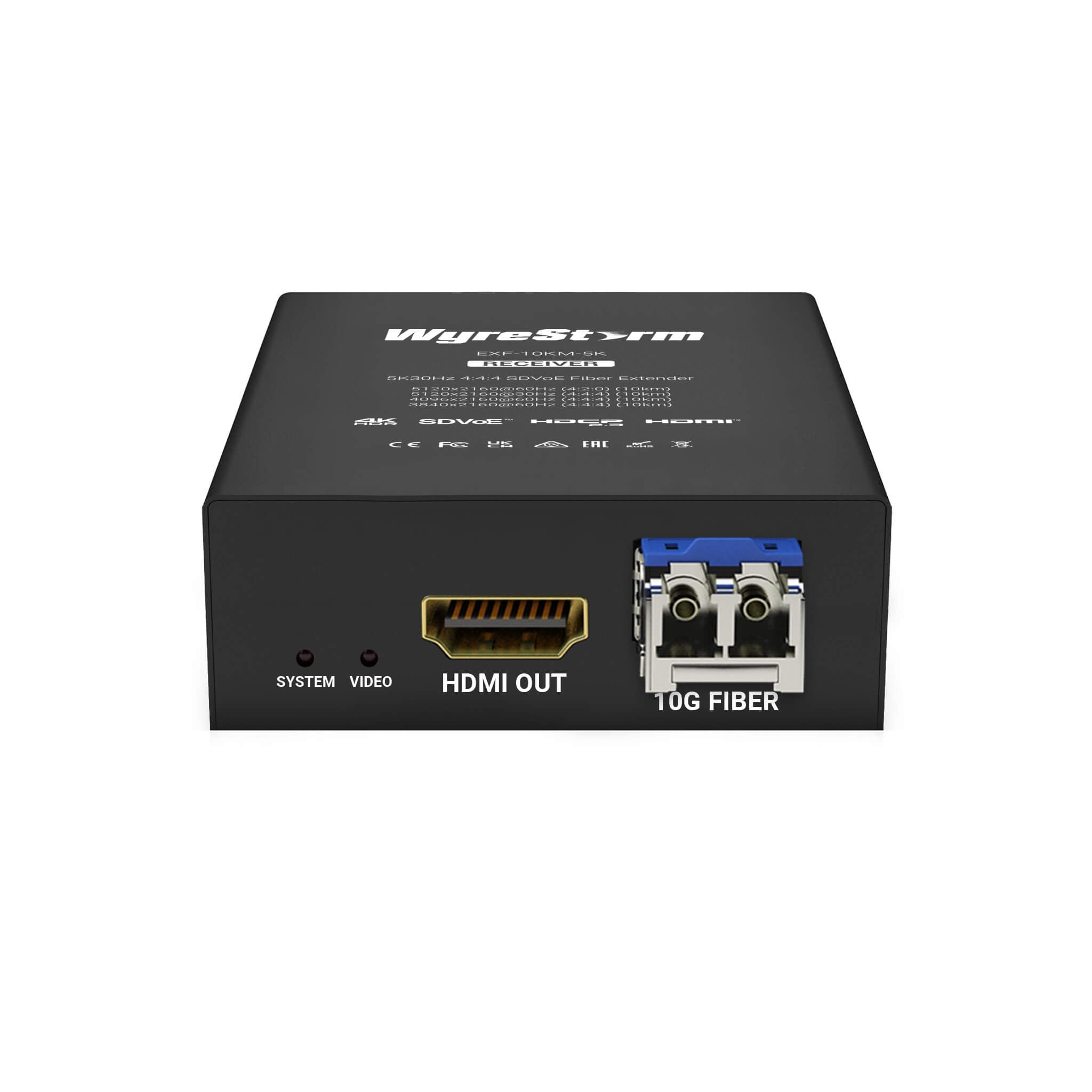 WyreStorm EXF-10KM-5K - HDMI 2.0 5K30Hz SDVoE Fiber Receiver, front