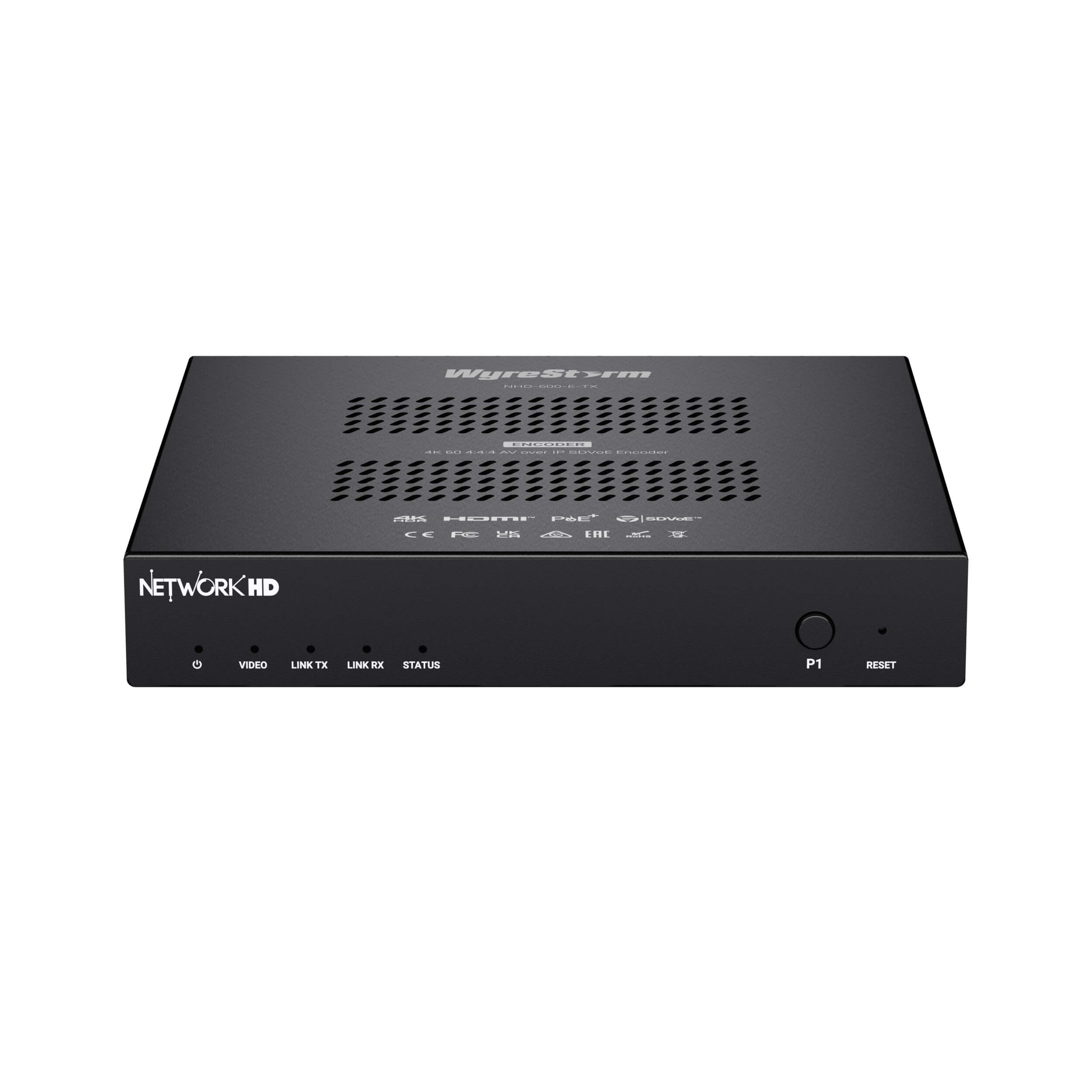 WyreStorm NHD-600-E-TX - 4K60 4:4:4 10GbE SDVoE AVoIP Encoder, front