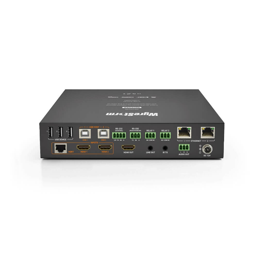 WyreStorm SW-515-RX - 4K HDBaseT Receiver with USB and Local Inputs, rear