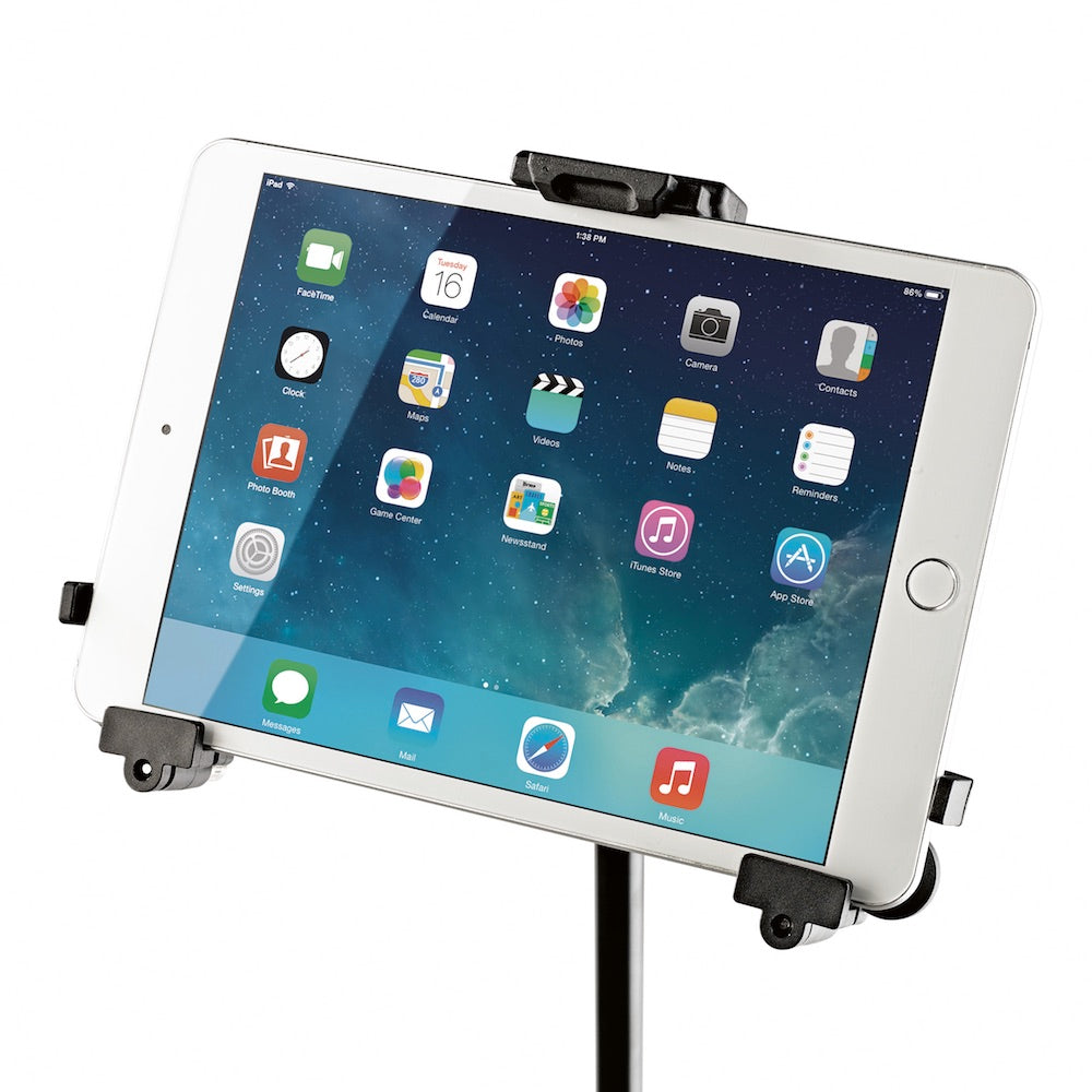 Konig & Meyer 19795 - Mini Universal Tablet Holder, Mic Stand Mount, iPad horizontal