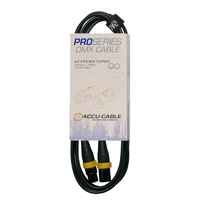 Elation ACCU-CABLE 3pin Pro DMX cable, 10 ft.