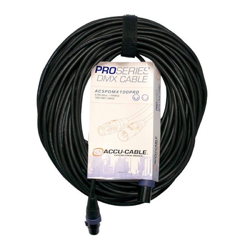 Elation ACCU-CABLE 5pin Pro DMX cable, 100 ft.