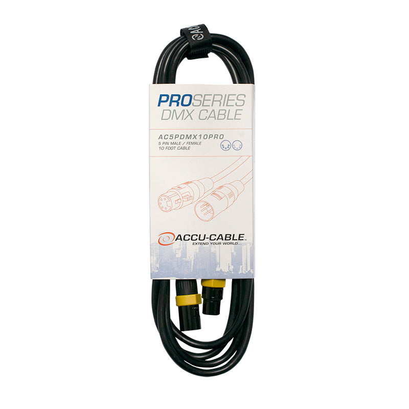 Accu-Cable AC5PDMX5 5-pin/5-conductor DMX Cable - 5 foot