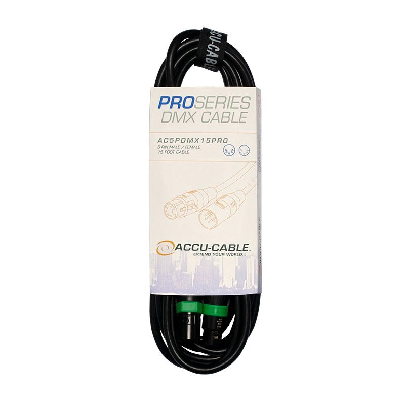Elation ACCU-CABLE 5pin Pro DMX cable, 15 ft.