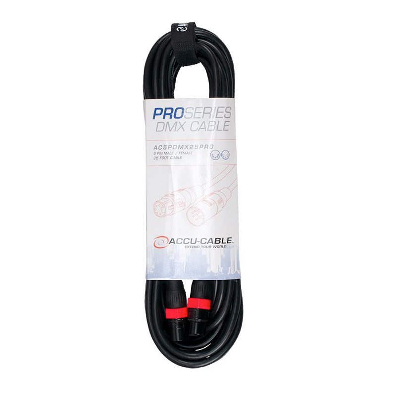 Elation ACCU-CABLE 5pin Pro DMX cable, 25 ft.