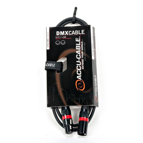 Elation ACCU-CABLE 3pin DMX cable - DJ Series, 5 ft.
