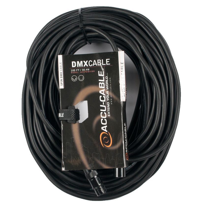 Elation ACCU-CABLE 5pin DMX cable - DJ Series, 100 ft.