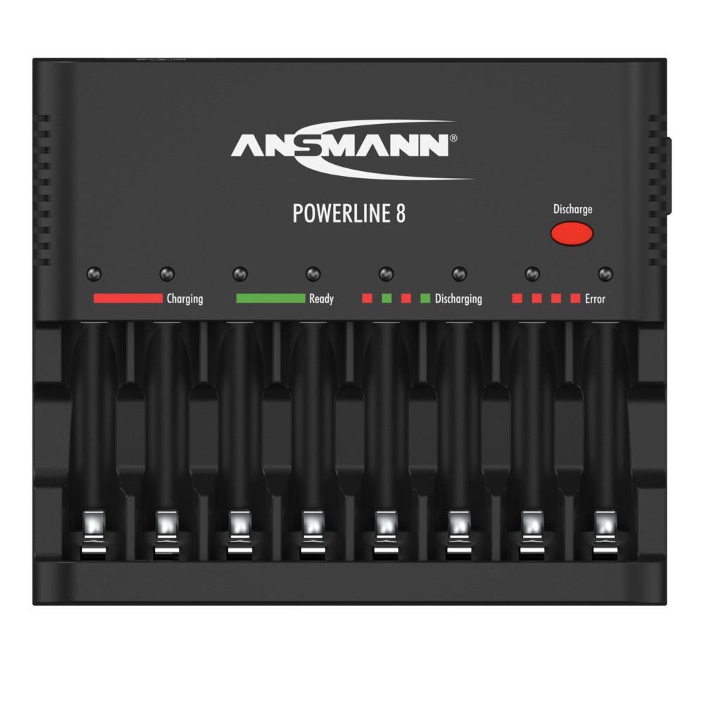 Ansmann Powerline 8 - AA/AAA NiMH Battery Desktop Charger, top