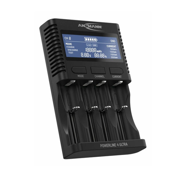 Ansmann Powerline 4 Ultra - Battery Charger and Capacity Tester
