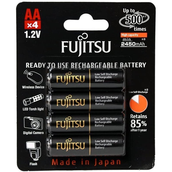 Ansmann Fujitsu HR-3UTHCEX - AA 2550mAh Rechargeable NiMH Batteries, 4-pack