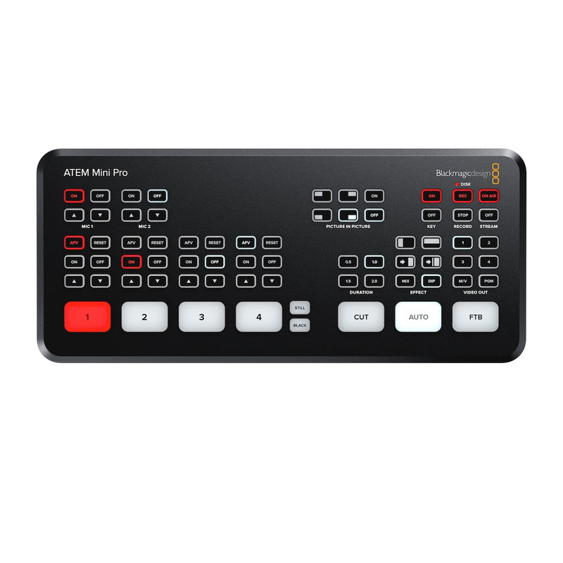 Blackmagic ATEM Mini Pro - Live Production Switcher for Streaming, top