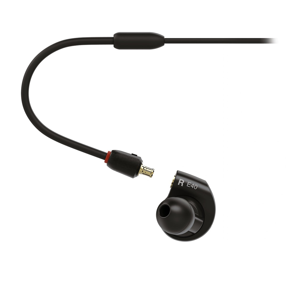 Audio-Technica ATH-E40 - Professional In-Ear Monitor Headphones, connector closeup