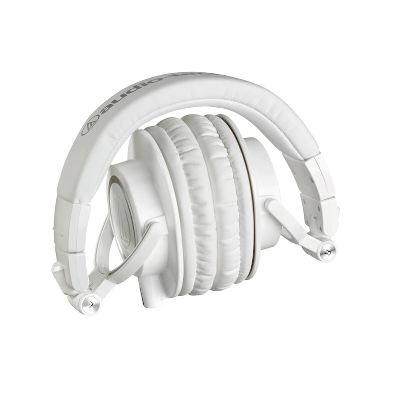 Audio-Technica ATH-M50xWH Professional Monitor Headphones, folded