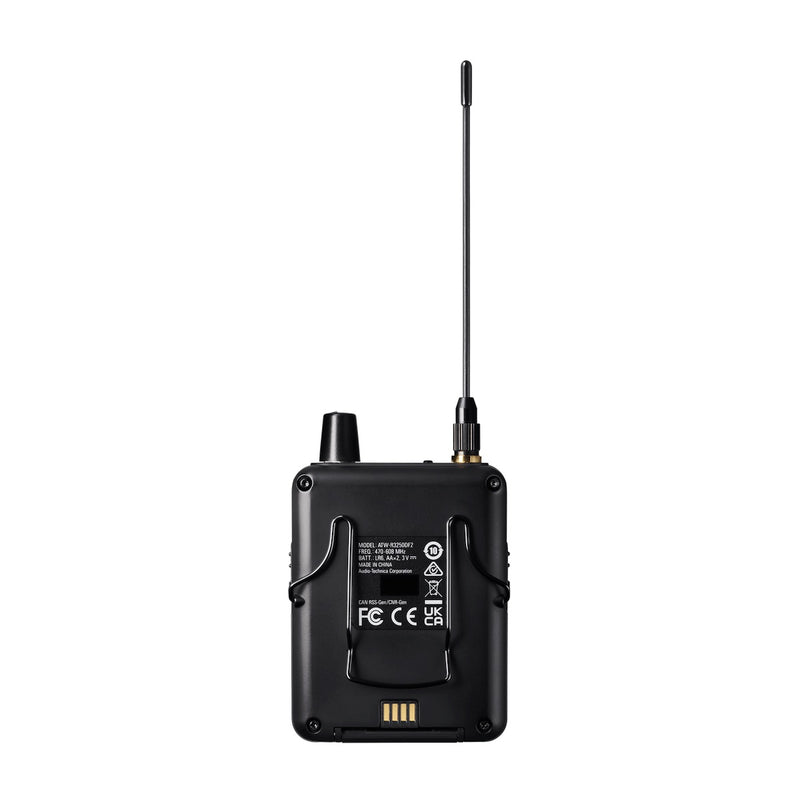 Audio-Technica ATW-R3250 - 3000 Series Wireless In-Ear Monitor System receiver, rear