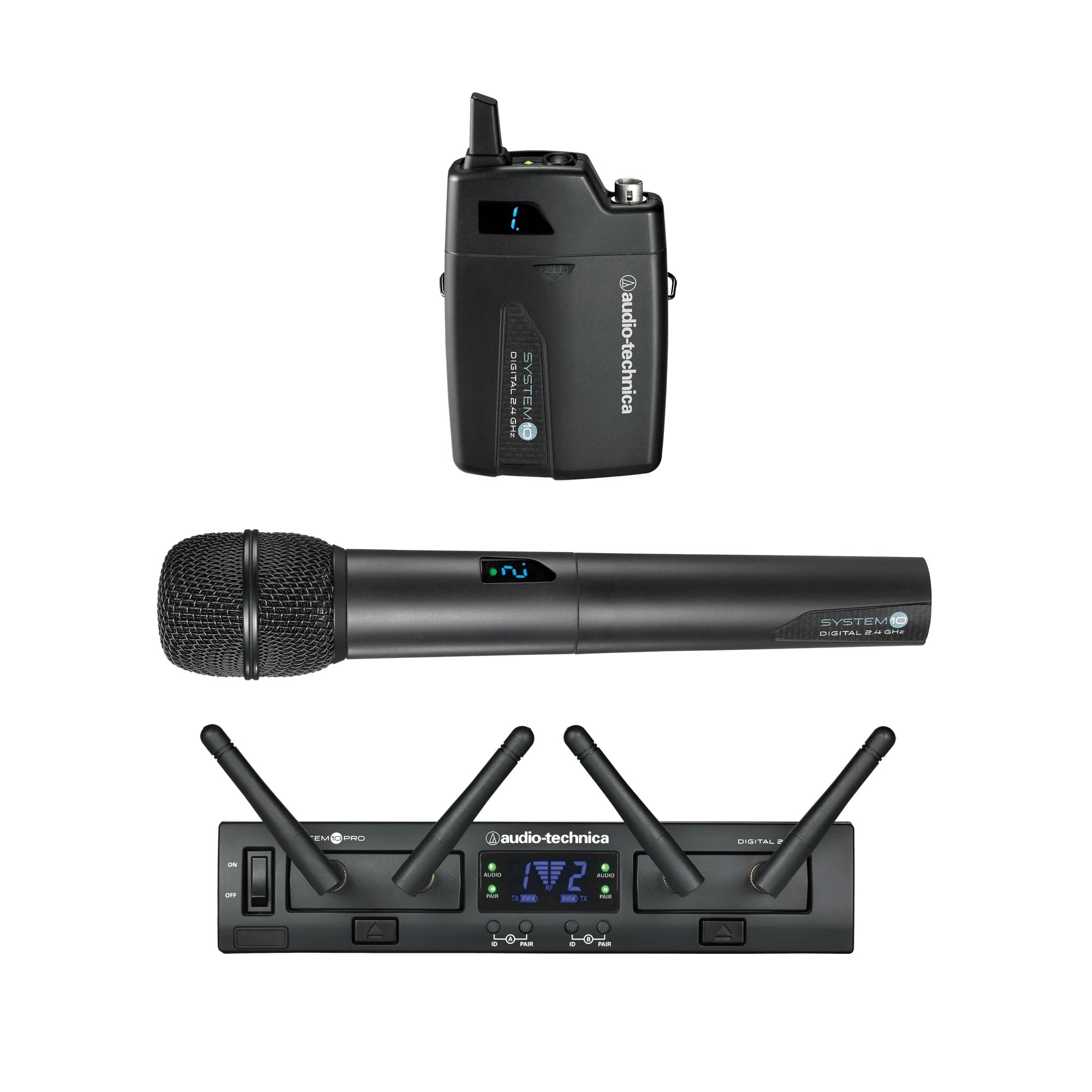 Audio-Technica ATW-1312 System 10 PRO Digital Bodypack & Handheld
