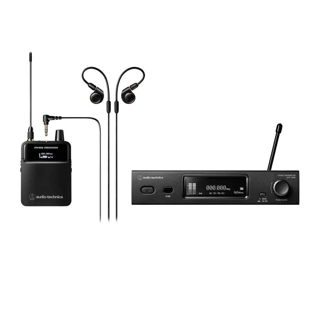Audio-Technica ATW-3255 - 3000 Series Wireless In-Ear Monitor System