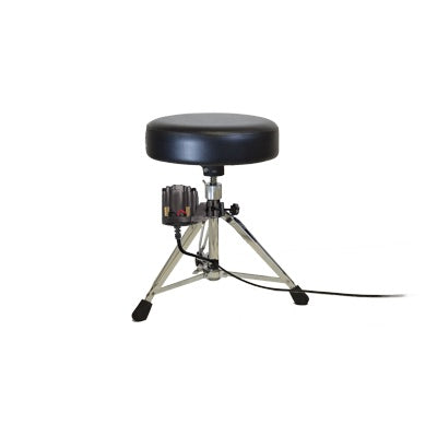 Aviom CTT-1 - Universal Clamp-On Tactile Transducer mounted on a Drum Throne